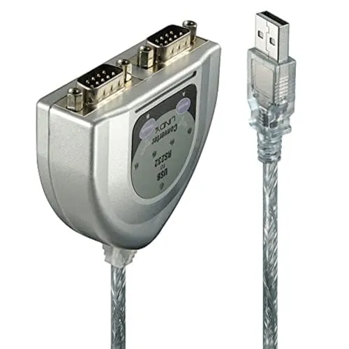 Lindy USB-Seriell-Konverter - Serieller Adapter mit 2 RS-232 Ports - Sonstige - Praktischer USB-Seriell-Konverter mit zwei RS-232 Anschlüssen, ideal für die Verbindung älterer Geräte mit modernen PCs.
