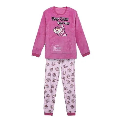 CERDÁ LIFE'S LITTLE MOMENTS Damen Disney Alicia Langer Korallenfarbener Fleece-Pyjama Pajama Set, Rosa, XS EU
