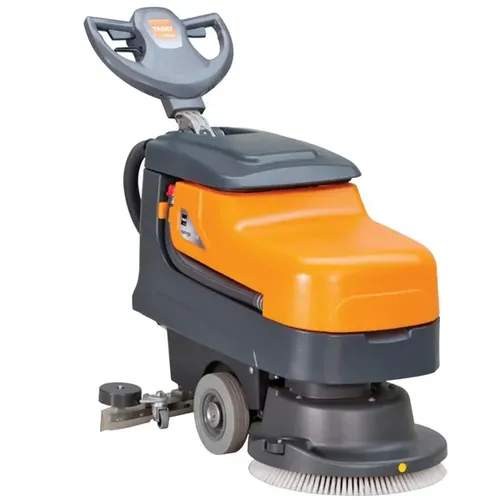 Taski swingo 455 E Scheuersaugmaschine - Kompakte und leistungsstarke Kabel-Scheuersaugmaschine, ideal für kleine Flächen in Einzelhandel, Schulen und mehr. Hohe Effizienz mit 1290 qm/h und robustem Design.