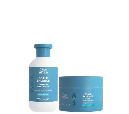 Wella Invigo Scalp Balance Sensitive Duo 450ml - Sanftes Shampoo und pflegende Spülung für empfindliche Kopfhaut. Ideal für die tägliche Haarpflege, sorgt für ein angenehmes Gefühl und gepflegtes Haar.