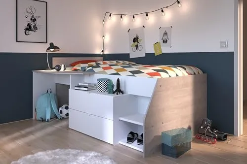 möbelando Hochbett Milky 1