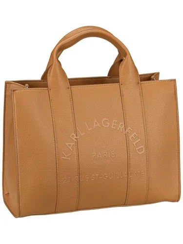 Karl Lagerfeld K/Rue St Guillaume Medium Handtasche - Elegante Handtasche aus hochwertigem Lederimitat in karamellbraun, perfekt für den Alltag und stilvolle Auftritte.