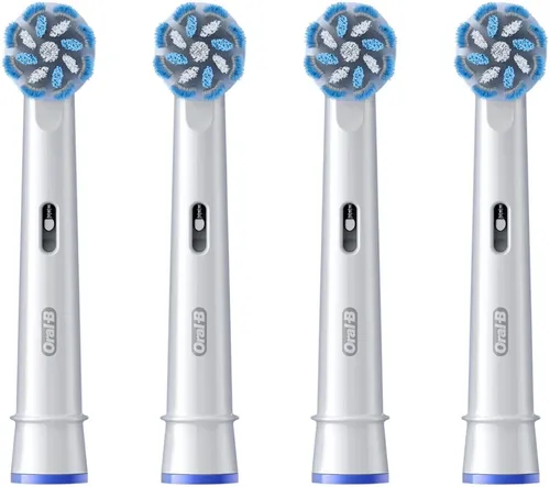 Oral-B Pro Original Aufsteckbürsten Sensitive Clean 4er Pack - Rasierer-Zubehör mit 4 Aufsteckbürsten für sanfte Reinigung und optimalen Zahnfleischschutz, ideal für empfindliche Zähne.
