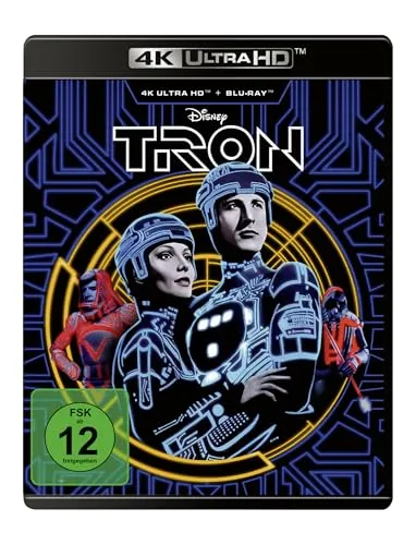TRON 4K Ultra HD Blu-ray - NEU - Erleben Sie den Klassiker TRON in atemberaubender 4K Ultra HD-Qualität. Ideal für Filmfans, die hochauflösende Unterhaltung schätzen.