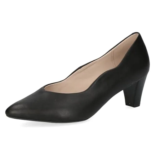CAPRICE Pumps mit Trichterabsatz - Klassische Pumps aus Leder, spitze Form und Weite G, ideal für festliche Anlässe und eleganten Auftritt.