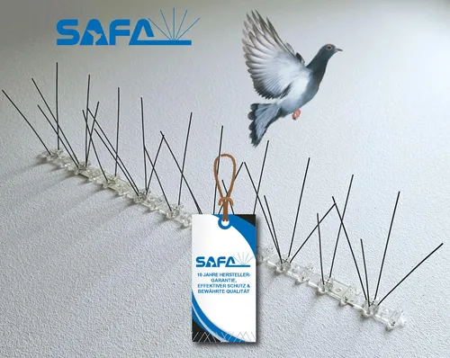 Taubenabwehr, Taubenspike, 3-reihig, 50 cm lang, aus EDELSTAHL+POLYCARBONAT