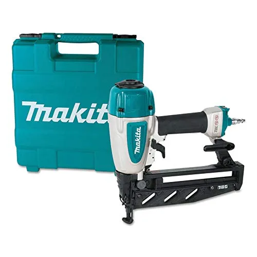 Makita AF601 Nagel 16 Gauge, 5,1 cm gerade Ausführung - Pneumatischer Tacker für präzises Nageln von 25 bis 64 mm, ideal für professionelle Anwendungen und starke Verbindungen.