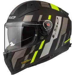 LS2 Integralhelm Vector II Tron black H-V yellow XXL - Motorradhelm mit Glasfaserschale, Pinlock 120 MaxVision und hervorragender Belüftung für optimalen Komfort und Sicherheit auf der Straße.