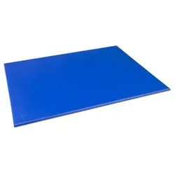 Hygiplas Großes Schneidebrett Blau - 12(H) x 600(B) x 450(T)mm - Schneidebrett aus hochwertigem Polyethylen, robust und langlebig. Ideal für die Verarbeitung von rohem Fisch, farbkodiert und spülmaschinengeeignet. Erfüllt alle Hygienevorschriften.