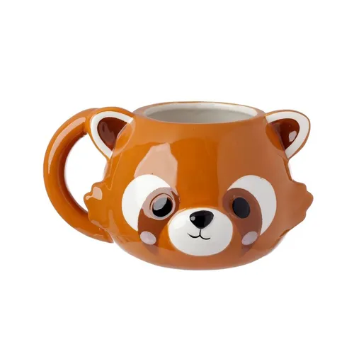 Kindertasse Roter Panda Kaffeebecher Tasse aus Keramik in braun von Puckator