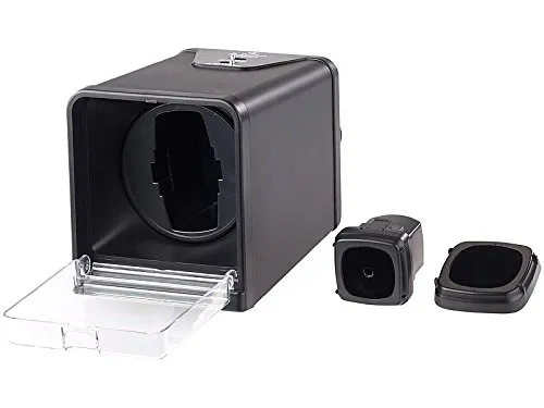 St. Leonhard Uhrenbox Automatik: Uhrenbeweger für Automatik-Armbanduhren, Drehrichtung & Dauer wählbar (Uhrenbox mit Uhrenbeweger, Uhrenwender, Armbanduhr)