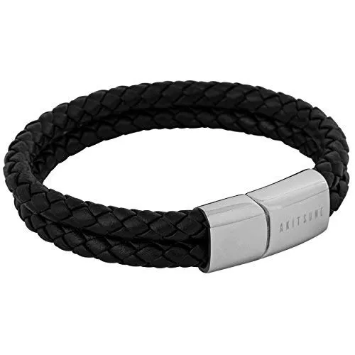 Akitsune Simplicitas Lederarmband – Magnetisch, Handgefertigt, Stilvoll