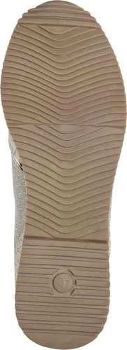 MARCO TOZZI Damen Sneaker flach mit Schnürsenkeln – Beige (Cream comb), 37 EU - Damen-Sneaker mit Feel me Sohle für optimalen Tragekomfort und einem Gefühl wie auf Wolken. Vegan und mit Wechselfußbett für individuelle Anpassung.
