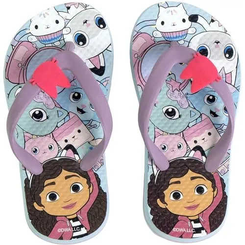 CERDÁ LIFE'S LITTLE MOMENTS Gabby’s Dollhouse Premium Sandalen – Süße und farbenfrohe Sommerschuhe für Kinder Flipflop, 24 EU