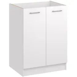 roe furniture Küchenunterschrank, Weiß, Holzwerkstoff, 60x82x44 cm, Küchen, Küchenmöbel, Küchenschränke, Küchenunterschränke