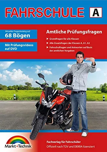 Führerschein Fragebogen Klasse A, A1, A2 von Markt+Technik