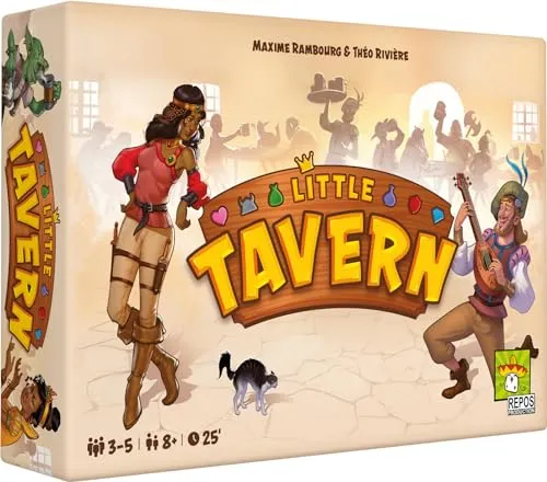 Asmodee | Little Tavern | FR | Produktionshilfe | Gesellschaftsspiel | Spielspaß | Fantastisch und Taktisch | Kartenspiel | Familienspiel | ab 8 Jahren | 3 bis 5 Spieler