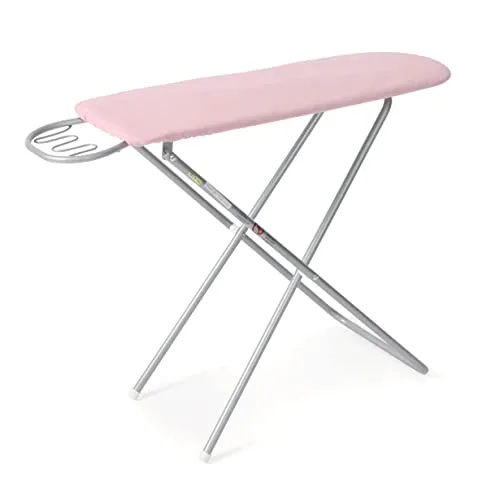Bayer Chic 2000 742-15 Kinder-Bügelbrett, Melange rosa | Stabiles Kinder-Bügelbrett, klappbar. Höhenverstellbar (51-58 cm). Trendiges Design: Melange Rosa. Ideal für Rollenspiele.