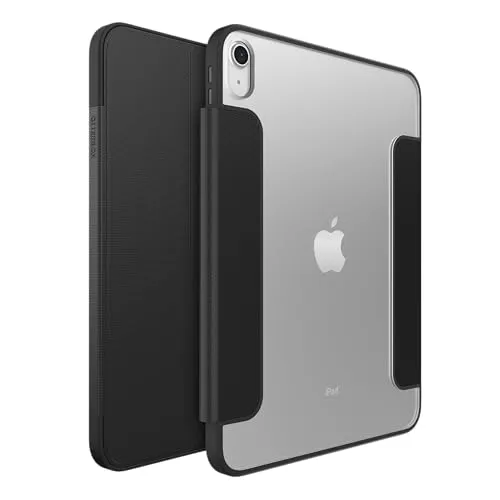 Otterbox Tablet-Hülle Symmetry Folio für Apple iPad A16 2025/10.Gen 2022, schwarz - Tablet-PC-Zubehör mit Standfunktion in mehreren Stufen, integrierter Apple Pencil-Halterung und erstklassigem Schutz nach Militärnorm für dein iPad.