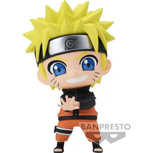 Banpresto BP89342P Naruto Uzumaki Figur - Chibi Figur aus Naruto Shippuden, handgefertigt und in versiegelter Verpackung, ideal für Sammler und Anime-Fans.