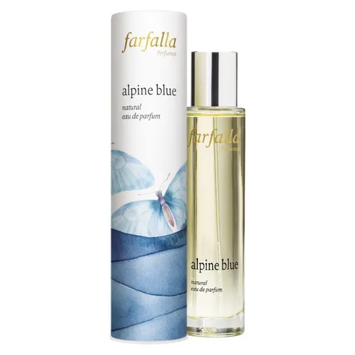 Farfalla Alpine Blue EDP - Damenduft mit erfrischenden ätherischen Ölen von Grapefruit und Zitrone, der an die Freiheit der Berge erinnert und ein Gefühl von Leichtigkeit vermittelt.