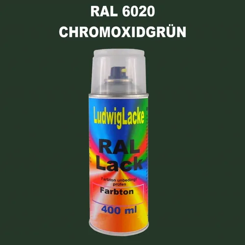 Ral Spraydose Seidenmatt 6020 Chromoxidgrün 400ml Buntlack Decolack  Rallack