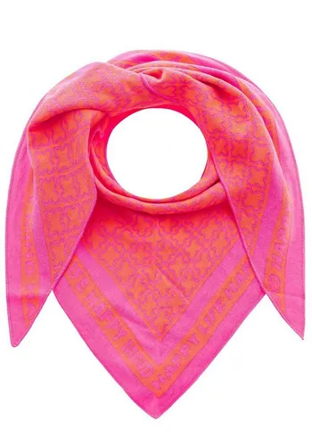 Zwillingsherz Dreieckstuch mit abwechslungsreicher Musterung - Dreieckstücher in rosa, aus einer hochwertigen Baumwollmischung, ideal für stilvolle Akzente und vielseitige Outfits.