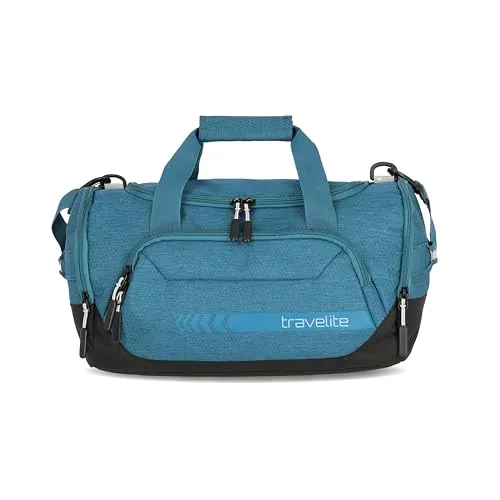 travelite KICK OFF Reisetasche Handgepäck - Leichte Weekender-Tasche (40 cm, 23 Liter) für Sport, Urlaub und mehr, mit abnehmbarem Schultergurt und Schuhfach