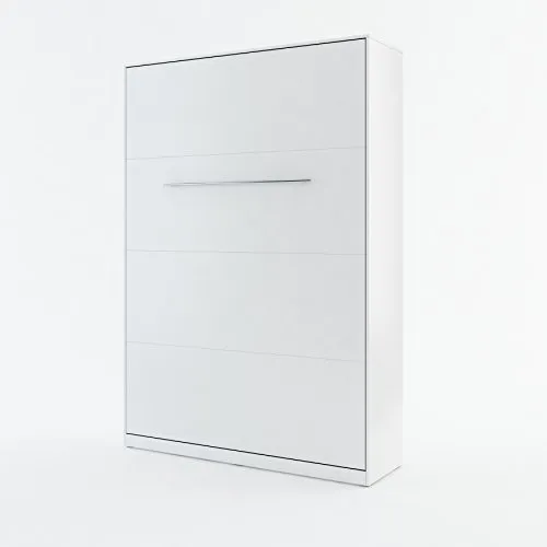 Wandbett Schrankbett CONCEPT PRO CP-01 Vertikal 140x200 WEIß MATT