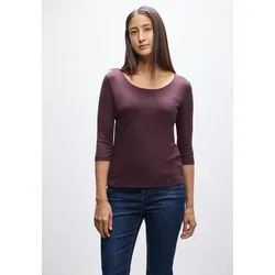 Street One Damen 3116816 Basic T-Shirt, Jazz Berry, 3/4 Arm von Street One