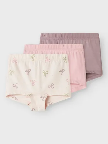 Name It Boxershorts NMFTIGHTS 3P BARELY PINK BOW NOOS (Packung, 3-St)