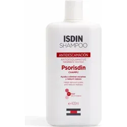 Isdin Psorisdin Kontrolle Shampoo 400ml - Spezialshampoo für empfindliche Kopfhaut, bekämpft Schuppen und fördert die Gesundheit der Kopfhaut mit entzündungshemmenden Inhaltsstoffen. Frei von Sulfaten und Parabenen für sanfte Pflege.