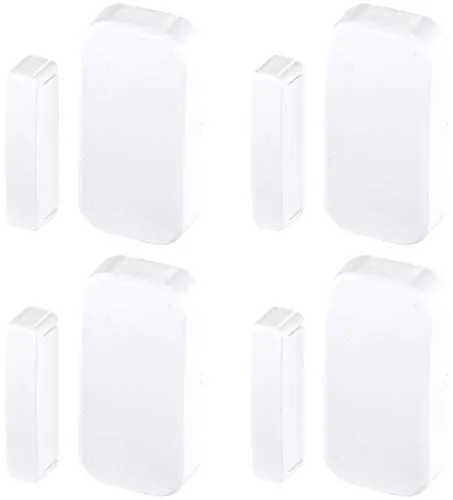 VisorTech Zubehör zu Tür Alarmanlage Handy: 4er-Set Funk-Tür- & Fenster-Sensoren für Alarmanlage der XMD-Serie (Telefon, mit Telefon-Alarmruf, Personenalarm)