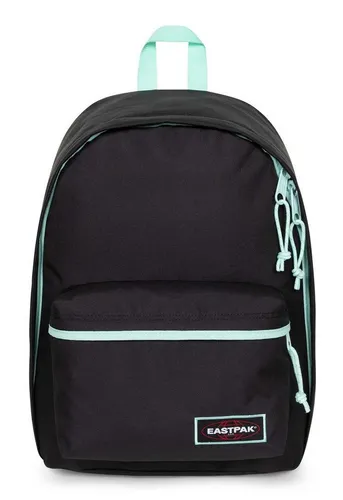 Eastpak Alltags-Rucksack Out Of Office - Schwarz/Mint, 27 Liter - Taschen - Robuster Rucksack mit gepolsterter Laptop-Hülle, ideal für geschäftige Tage und Meetings. Rundum-Reißverschluss für einfachen Zugriff.