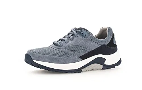 Pius Gabor Herren Sneaker Low - Bequeme Halbschuhe mit Wechselfußbett - Herren-Sneaker mit Rauleder-Obermaterial und atmungsaktivem Mesh-Innenmaterial. Ideal für Freizeit und Sport, bietet ein herausnehmbares Fußbett für individuellen Komfort.