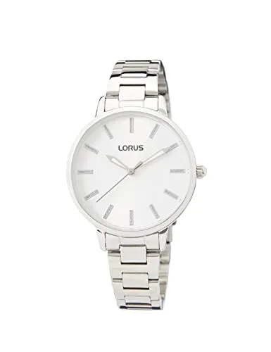 Lorus Damen-Uhr Quarz Edelstahl RG215VX9 - Elegante Armbanduhr mit robustem Edelstahlgehäuse, wasserdicht bis 50m und Luminous-Leuchtbeschichtung für optimale Ablesbarkeit im Dunkeln.