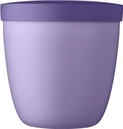 Mepal - Snackpot Ellipse - Praktischer Behälter zum Aufbewahren und Transportieren von Lebensmitteln - Gefriergeeignet - Spülmaschinenfest - 500 ml - Vivid Lilac