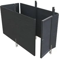 Skanholz Carport-Geräteraum C1 - Abstellraum aus Profilschalung - Carport-Schuppen mit 314x164 cm, ideal für zusätzlichen Stauraum unter Ihrem Carport. Aus robustem, imprägniertem Nadelholz, schützt gegen Pilz- und Insektenbefall.