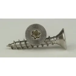 Schäfer-Peters GmbH Spanplattenschraube Spanplattenschraube Senkkopf, Edelstahl A2, 5,0x80 mm, TX 25, (100 St) silberfarben 5,0 x 80 (100 Stück) | 80 mm