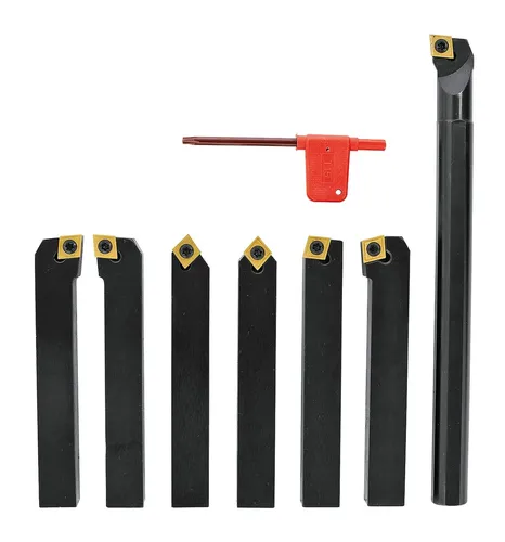 HM-Drehmeißelsatz, 6-tlg. inkl. Bohrstange, 20 mm Drehmeisselsätze / 44-2054