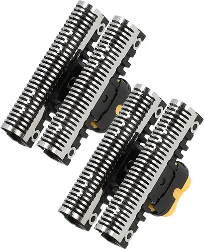 vhbw 2x Klingenblock kompatibel mit Braun Flex Integral 5504, 5505, 5466, 5468, 5444, 5465, 5477, 5503, 5474, 5476, 5416, 5443 Rasierer Schwarz Silber
