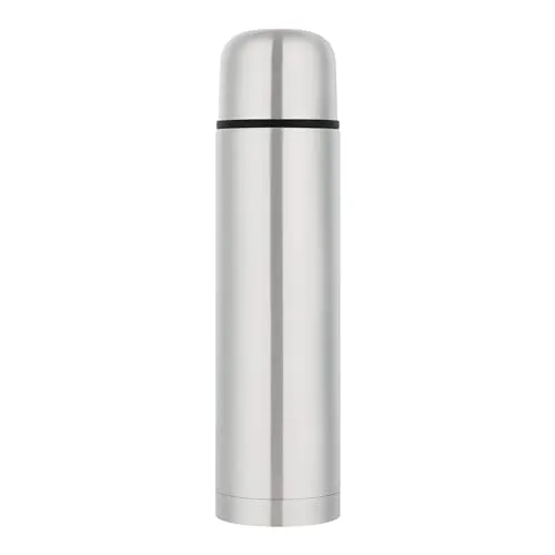 GRÄWE Thermoskanne 750 ml, Edelstahl Isolierflasche, Trinkflasche, Thermoflasche, Thermokanne, doppelwandige Isolierkanne mit Isolierbecher, Klick-Klack-Schnellverschluss, auslaufsicher
