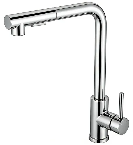 AICA Hochdruck Edelstahl Wasserhahn Küche Ausziehbar mit 2 Sprühfunktionen