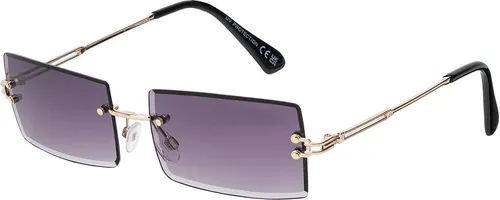 Damen Sonnenbrille Spotlich Designer 80er Modern Urlaub Sommer Strand 30565 Lila Weiß