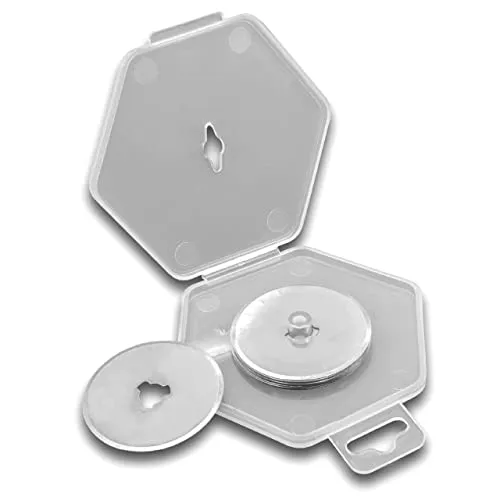 vhbw 10x Ersatzklingen 28 mm Klingen kompatibel mit Rollschneider, Rollmesser, Cutter