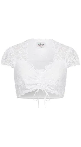 Nübler Dirndlbluse Dirndlbluse Kurzarm Lisa in Weiß von Nübler
