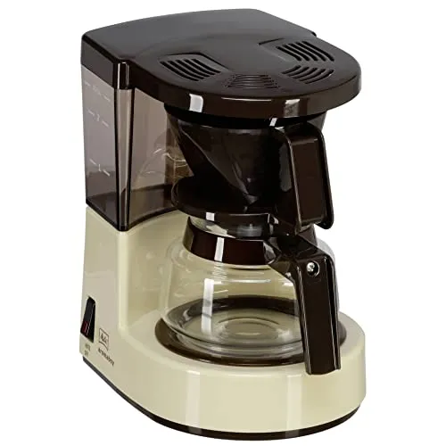 Melitta Aromaboy - Platzsparende Filterkaffeemaschine für 2 Tassen, ideal für Singlehaushalte und mobile Nutzung, 500 Watt, beige-braun, optimale Aromaentfaltung und spülmaschinengeeignet