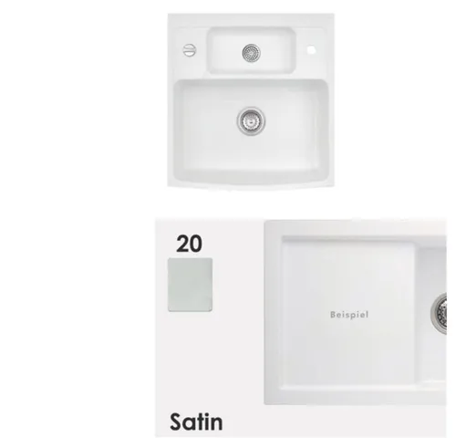 Systemceram Küchenspüle KeraDomo CENTRA 60 – Elegantes Spülmodul für jede Küche - Moderne Auflagespüle KeraDomo CENTRA 60 mit ergonomischem Design und großer Beckenfläche. Ideal für individuelle Küchenlösungen mit variabler Tiefe und pflegeleichter CleanPlus-Oberfläche.