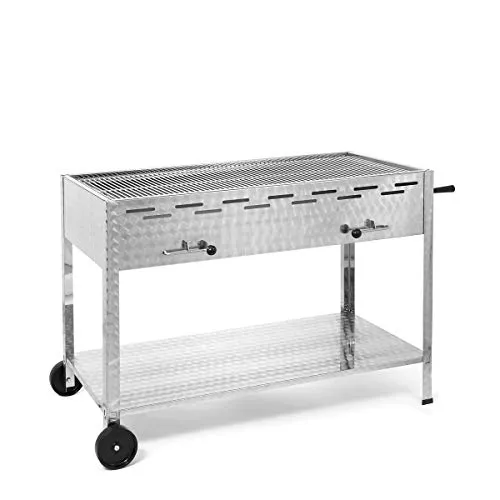 Edelstahl Holzkohlegrill 1140mm, fahrbar