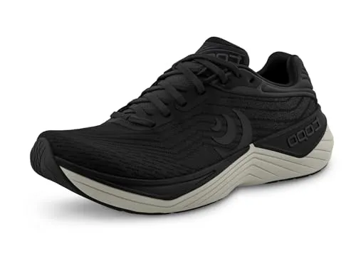 Topo Athletic Ultrafly 5 - Runningschuhe US 11,5 | EU 46 schwarz - Laufschuhe mit leichter Pronationsstütze, ideal für Asphalt und Easy-Trails - Schwarz, Größe 11,5; perfekt für Roadrunning und maximale Komfort!